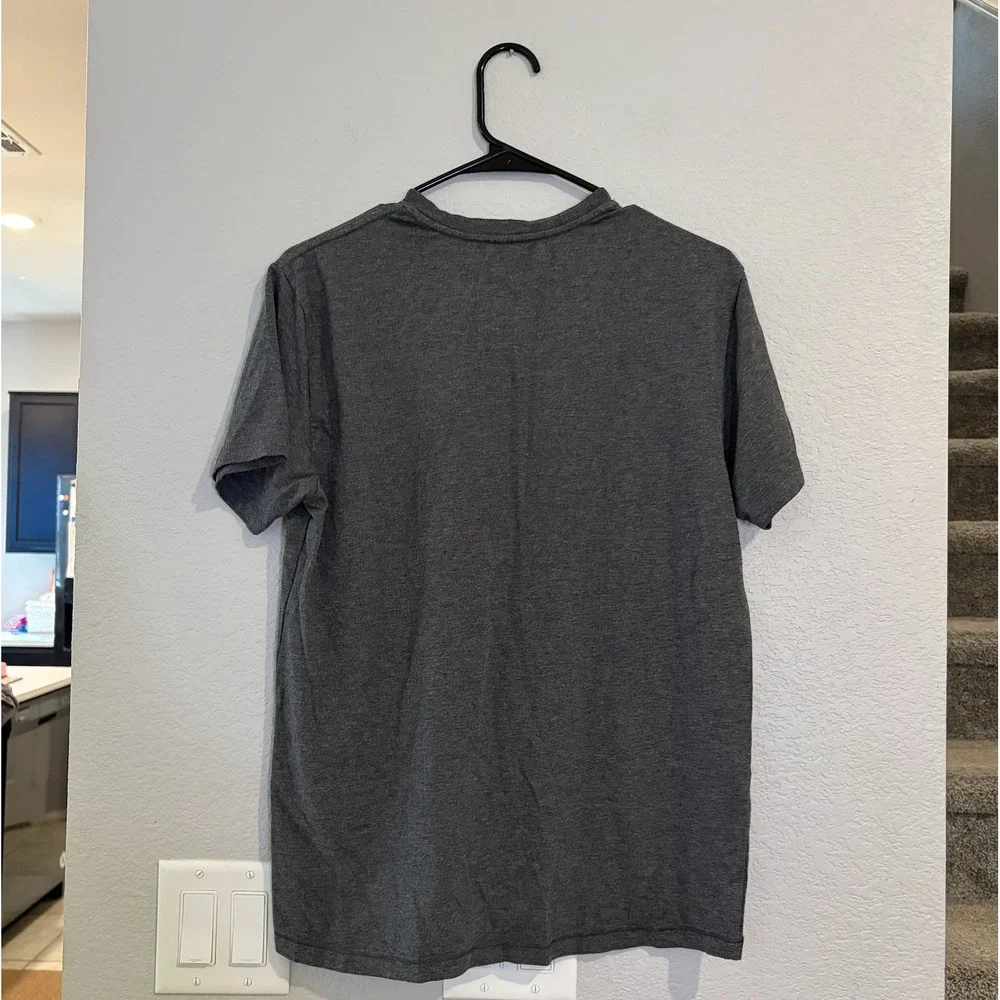 Quince Mens Cotton Modal Stretch Crewneck T-Shirt Heather Charcoal Gray SMALL